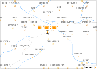 map of Akbarābād