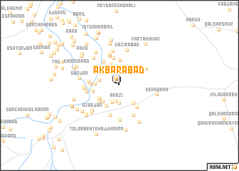 map of Akbarābād