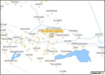 map of Akbarābād