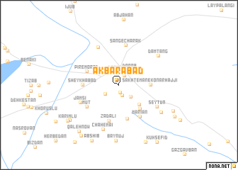 map of Akbarābād