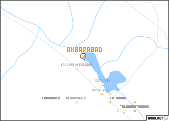 map of Akbarābād