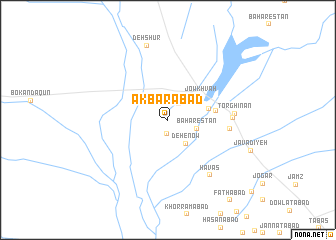 map of Akbarābād