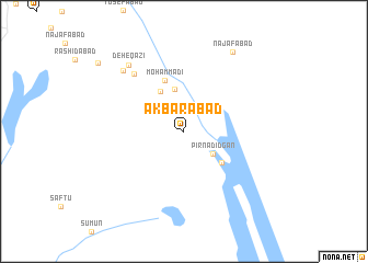 map of Akbarābād