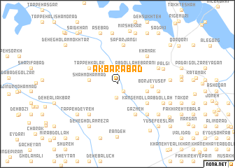 map of Akbarābād