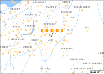 map of Akbarābād