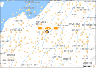 map of Akbarābād