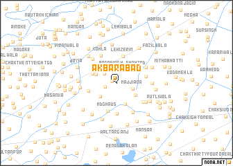map of Akbarābād