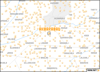 map of Akbarābād