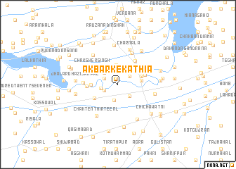 map of Akbar ke Kāthia