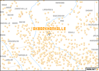 map of Akbar Khān Kalle