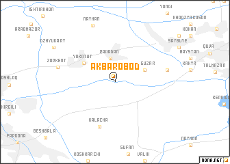 map of Akbarobod