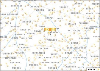 map of Akbar