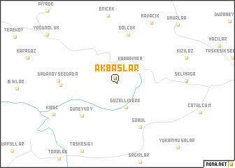 map of Akbaşlar