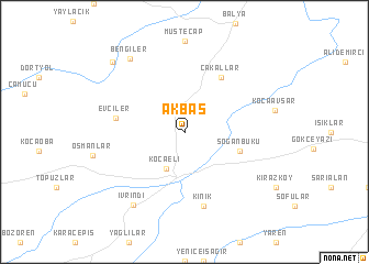 map of Akbaş