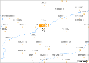 map of Akbaş
