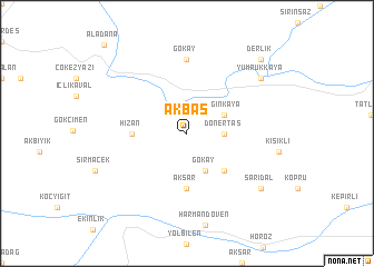 map of Akbaş