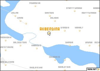 map of Akberdina