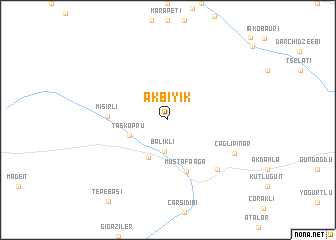 map of Akbıyık