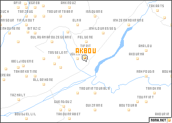 map of Akbou