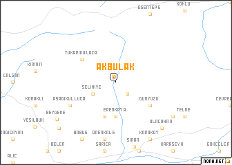 map of Akbulak