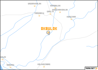 map of Ak-Bulak
