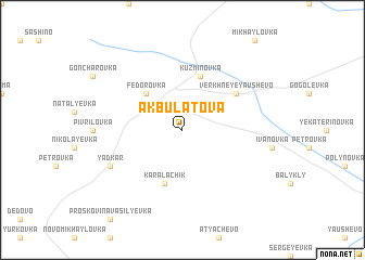 map of Akbulatova