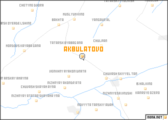 map of Akbulatovo