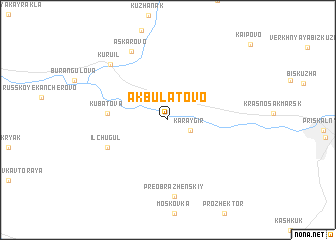 map of Akbulatovo