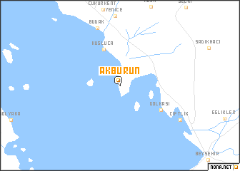 map of Akburun