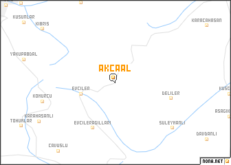 map of Akçaal