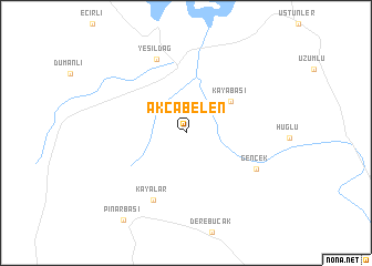 map of Akçabelen