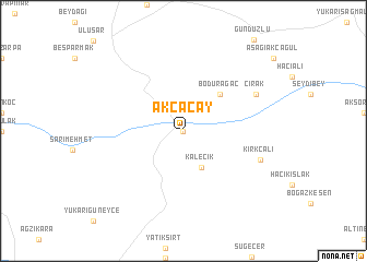 map of Akçaçay