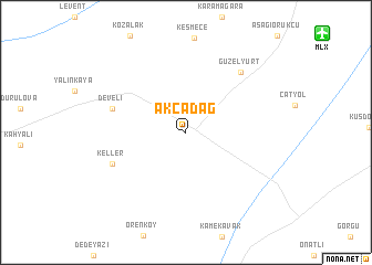 map of Akçadağ