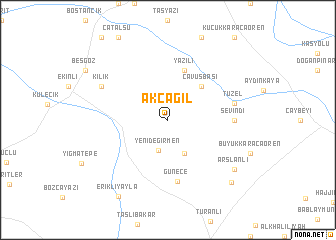 map of Akçağıl