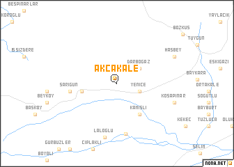 map of Akçakale