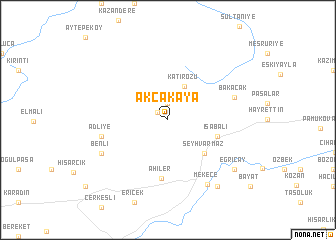 map of Akçakaya