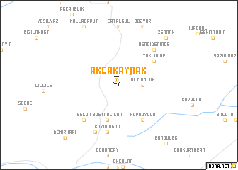 map of Akçakaynak