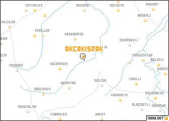 map of Akçakısrak
