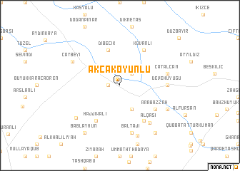 map of Akçakoyunlu