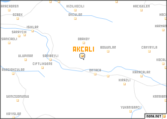 map of Akçalı