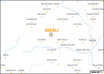 map of Akçalı