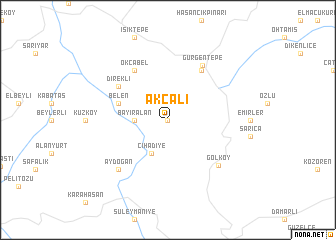 map of Akçalı