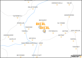 map of Akçal