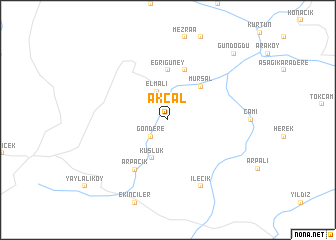map of Akçal