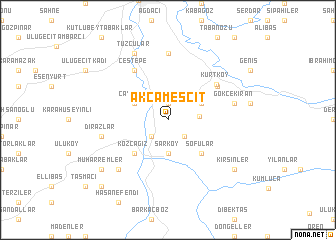 map of Akçamescit