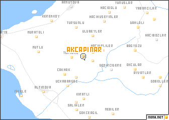 map of Akçapınar