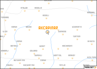 map of Akçapınar