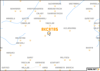 map of Akçataş