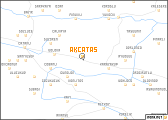 map of Akçataş