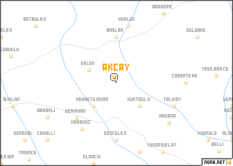 map of Akçay